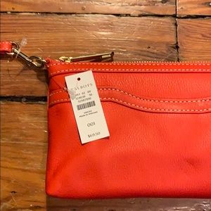 NWT Talbots leather clutch